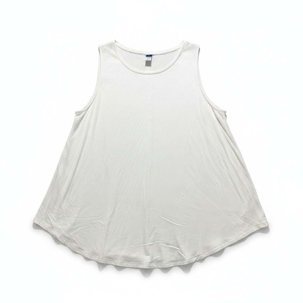 Old Navy XL White Womens Swing Tank Top Casual Minimalist